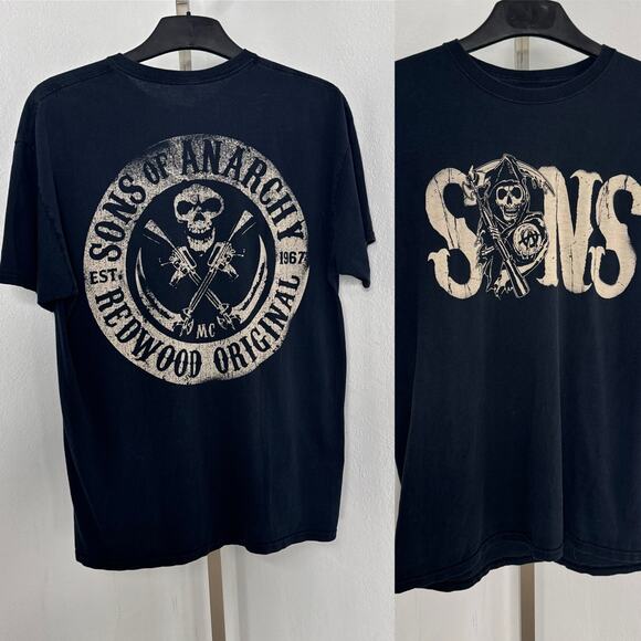 Sons of Anarchy Short Sleeve Blue Graphic Men's XL T-Shirt - Picture 1 of 8